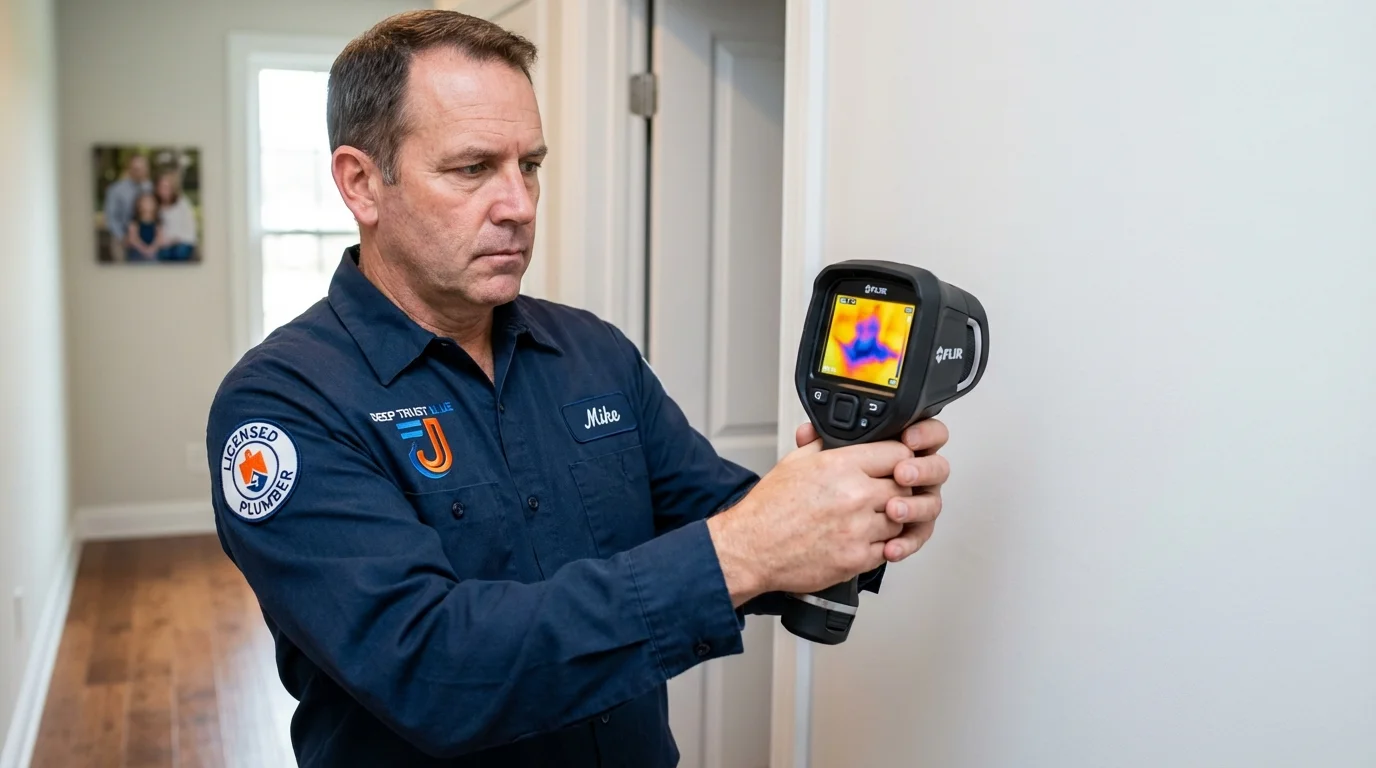 Thermal imaging leak detection by Johns Plumbing LLC in Kalida